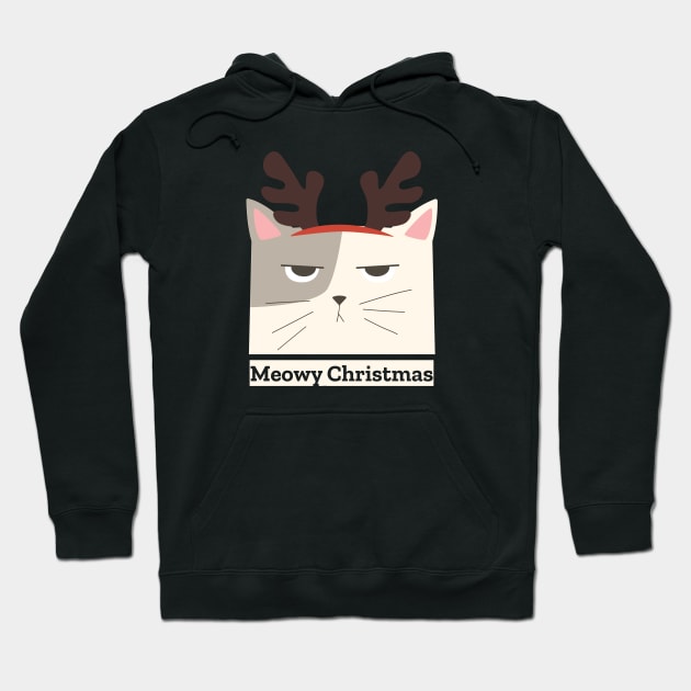 Meowy Christmas Hoodie by Horisondesignz